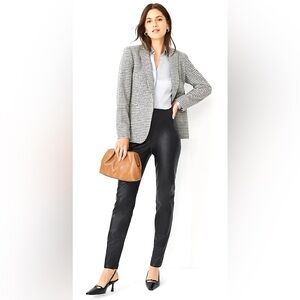 NWOT Ann Taylor The Audrey Faux Leather Pants Black Size 0